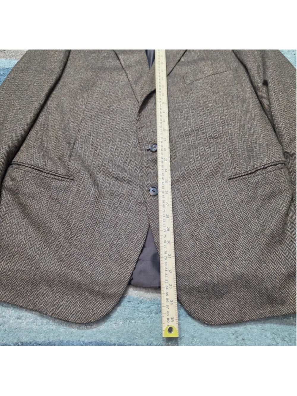 Loro Piana 100% Cashmere Brown Herringbone Blazer Sport Coat Made in Italy 48R